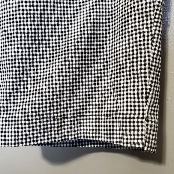 Dressbarn Gingham Pants Women's Size 10 Black White Ankle Capri Stretch - Picture 7 of 10